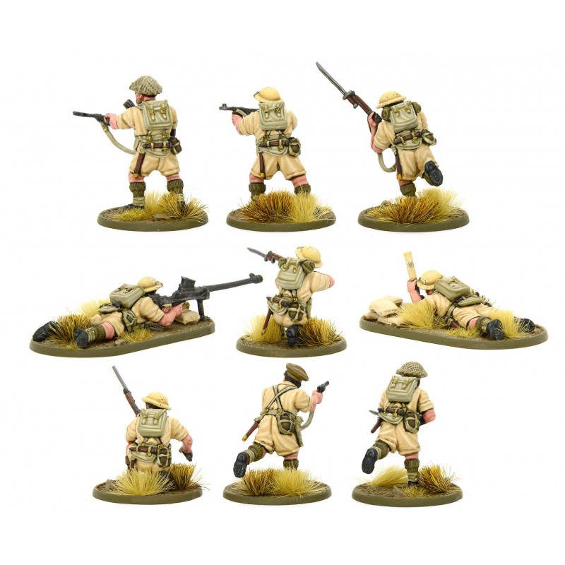 British 8th Army Infantry Sprue 28mm Wwii Warlord Games Frontline Games