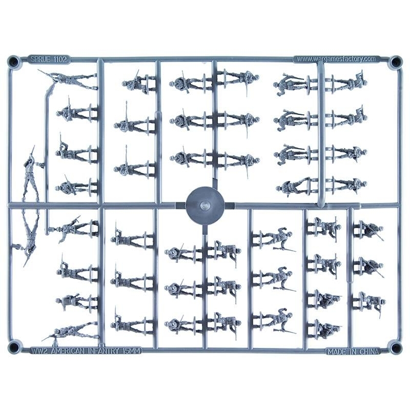 American Infantry Sprue (46) 15mm WWII WARGAMES FACTORY