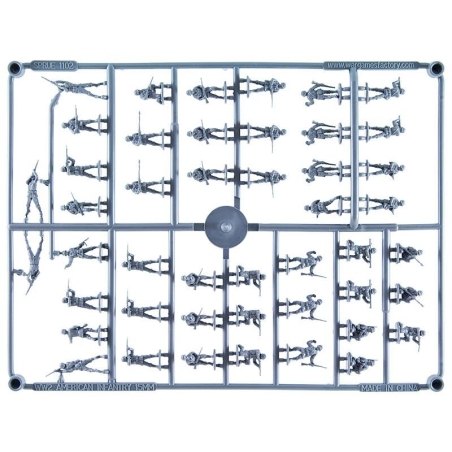 American Infantry Sprue (46) 15mm WWII WARGAMES FACTORY