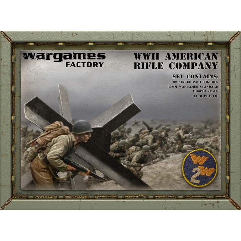 American Infantry Boxed set (92) 15mm WWII WARGAMES FACTORY