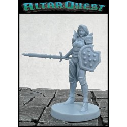 Myreen Duval Female Warrior 28mm RPG miniatures ALTAR QUEST