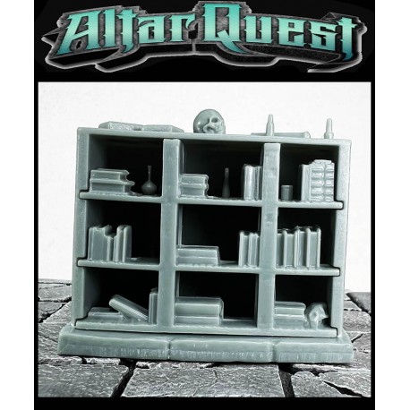 Bookcase Terrain 28mm RPG miniatures ALTAR QUEST