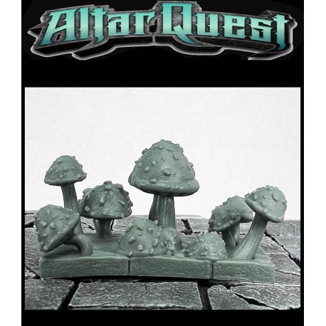 Fungal Mushrooms PatchTerrain 28mm RPG miniatures ALTAR QUEST