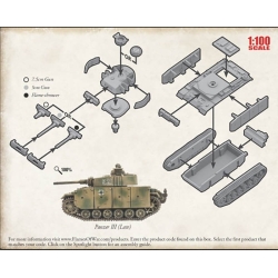 Panzer III German Medium Tank Sprue 15mm WWII BATTLEFRONT FLAMES OF WAR