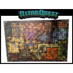 Foldable Game Board A  w/1" square 28mm RPG miniatures ALTAR QUEST