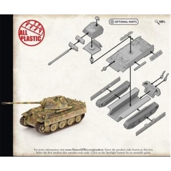 Panzer V Panther German Medium Tank Sprue 15mm WWII BATTLEFRONT FLAMES OF WAR