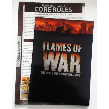 FLAMES OF WAR A5 RULE BOOK W/ QUICK START RULES WWII BATTLEFRONT FLAMES OF WAR