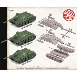 Soviet SU (76 or 85) Medium Tank Sprue 15mm WWII BATTLEFRONT FLAMES OF WAR