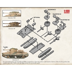 British Valentine Infantry Tank Sprue 15mm WWII BATTLEFRONT FLAMES OF WAR