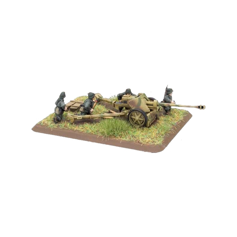 German PaK 40 75mm AT Gun Sprue w/crew/base 15mm WWII BATTLEFRONT FLAMES OF WAR