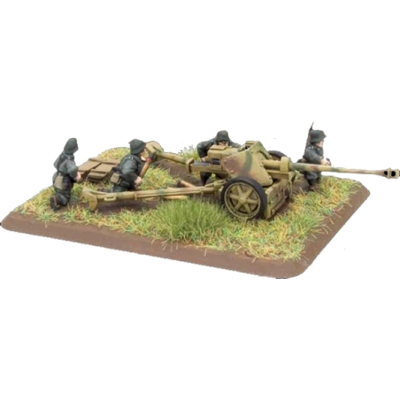 German PaK 40 75mm AT Gun Sprue w/crew/base 15mm WWII BATTLEFRONT FLAMES OF WAR