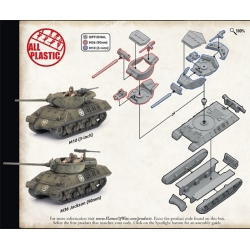 U.S. M10/36 or British Achilles Tank Destroyer Sprue 15mm WWII BATTLEFRONT FLAMES OF WAR