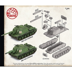 Soviet ISU-122/152 Heavy Tank Destroyer Sprue 15mm WWII BATTLEFRONT FLAMES OF WAR