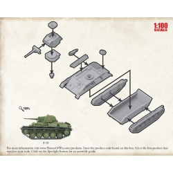 Soviet T70 Light Tank Sprue 15mm WWII BATTLEFRONT FLAMES OF WAR