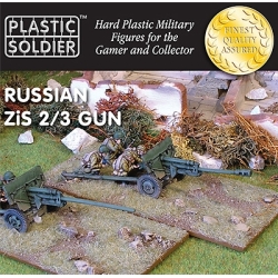 Soviet Russian ZiS 2/3 Gub w/crew Sprue 15mm WWII PLASTiC SOLDIER COMPANY