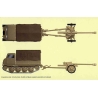 German Pak 40 A-T Gun &Tractor Raupenschlepper w/crew Sprue 15mm WWII PLASTiC SOLDIER COMPANY