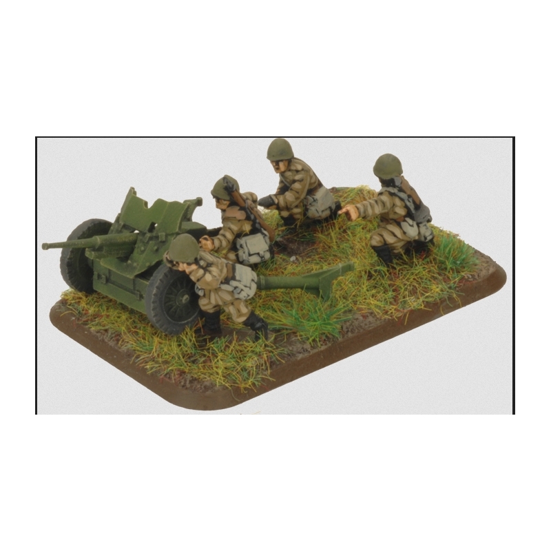 Soviet 45mm AT Gun w/crew Sprue 15mm WWII BATTLEFRONT FLAMES OF WAR