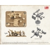 British 8th Army 25pdr Gun w/crew Sprue 15mm WWII BATTLEFRONT FLAMES OF WAR