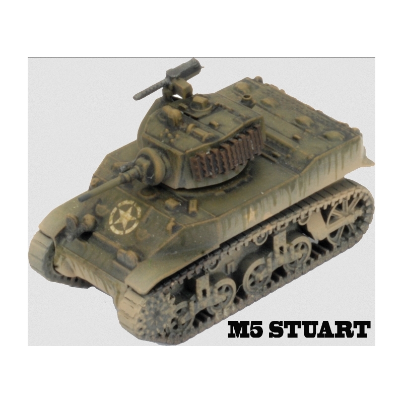 U.S. M5 Stuart or Scott SP Gun Sprue 15mm WWII BATTLEFRONT FLAMES OF WAR