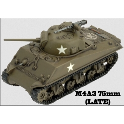 US Sherman M4A3/A2 (Late) 75/76/105mm Tank Sprue 15mm WWII BATTLEFRONT FLAMES OF WAR