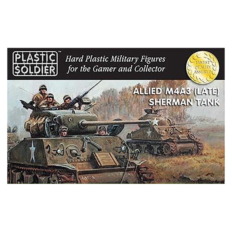 US Sherman M4A3 (Late) 75/76/105mm Tank Sprue 15mm WWII PLASTIC SOLDIER COMPANY