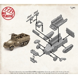 US M3 Halftrack Sprue 15mm WWII BATTLEFRONT FLAMES OF WAR