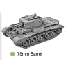 BRITISH Cromwell medium Tank Sprue 15mm WWII PLASTIC SOLDIER COMPANY