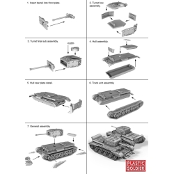 BRITISH Cromwell medium Tank Sprue 15mm WWII PLASTIC SOLDIER COMPANY