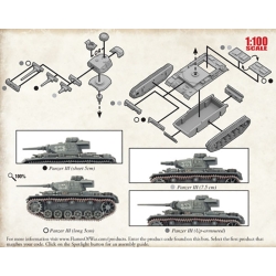 GERMAN Panzer III (Early) Medium Tank Sprue 15mm WWII BATTLEFRONT FLAMES OF WAR