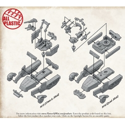 US M16 or 15 HALF-TRACK Sprue 15mm WWII BATTLEFRONT FLAMES OF WAR