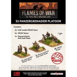 German SS PANZERGRENADIER PLATOON BOX SET 15mm WWII BATTLEFRONT FLAMES OF WAR