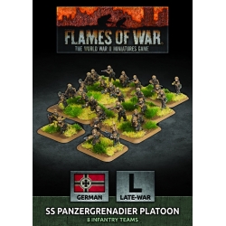 German SS PANZERGRENADIER PLATOON BOX SET 15mm WWII BATTLEFRONT FLAMES OF WAR