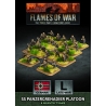 German SS PANZERGRENADIER PLATOON BOX SET 15mm WWII BATTLEFRONT FLAMES OF WAR