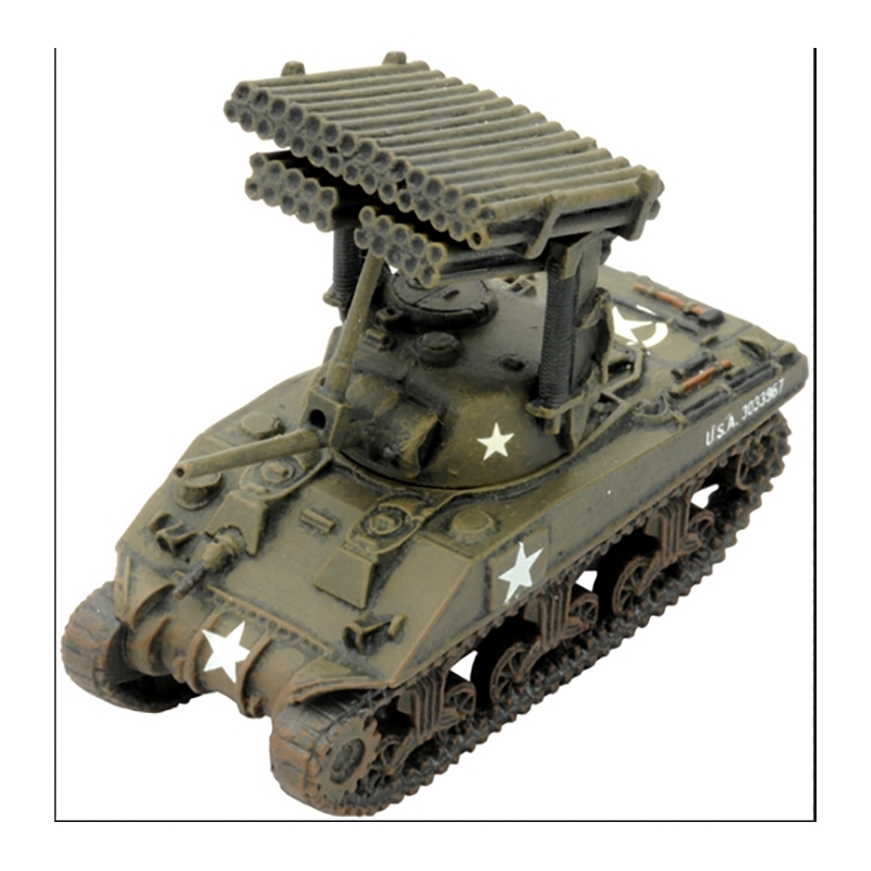 US Sherman M4 Calliope Tank Sprue 15mm WWII BATTLEFRONT FLAMES OF WAR