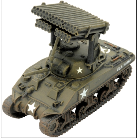 US Sherman M4 Calliope Tank Sprue 15mm WWII BATTLEFRONT FLAMES OF WAR