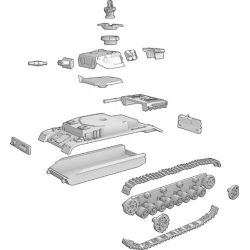 GERMAN PANZER IV MEDIUM TANK Sprue 15mm WWII PLASTIC SOLDIER COMPANY