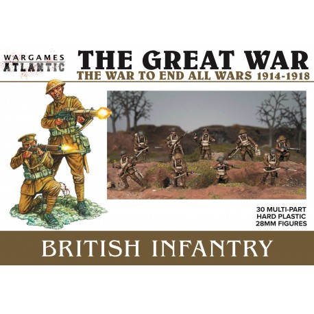 British Infantry 1916-18 box set (30) 28mm Ancients WARGAMES ATLANTIC