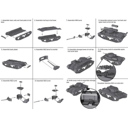 BRITISH VALENTINE MEDIUM TANK Sprue 15mm WWII PLASTIC SOLDIER COMPANY