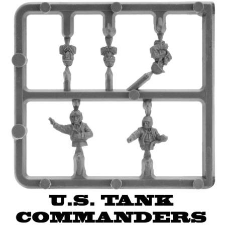 US TANK COMMANDERS Sprue 15mm WWII BATTLEFRONT FLAMES OF WAR