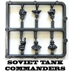 SOVIET TANK COMMANDERS Sprue 15mm WWII BATTLEFRONT FLAMES OF WAR