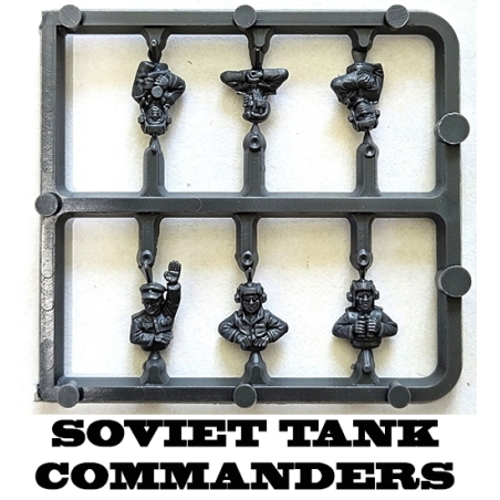 SOVIET TANK COMMANDERS Sprue 15mm WWII BATTLEFRONT FLAMES OF WAR