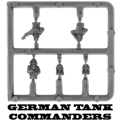 GERMAN TANK COMMANDERS Sprue 15mm WWII BATTLEFRONT FLAMES OF WAR