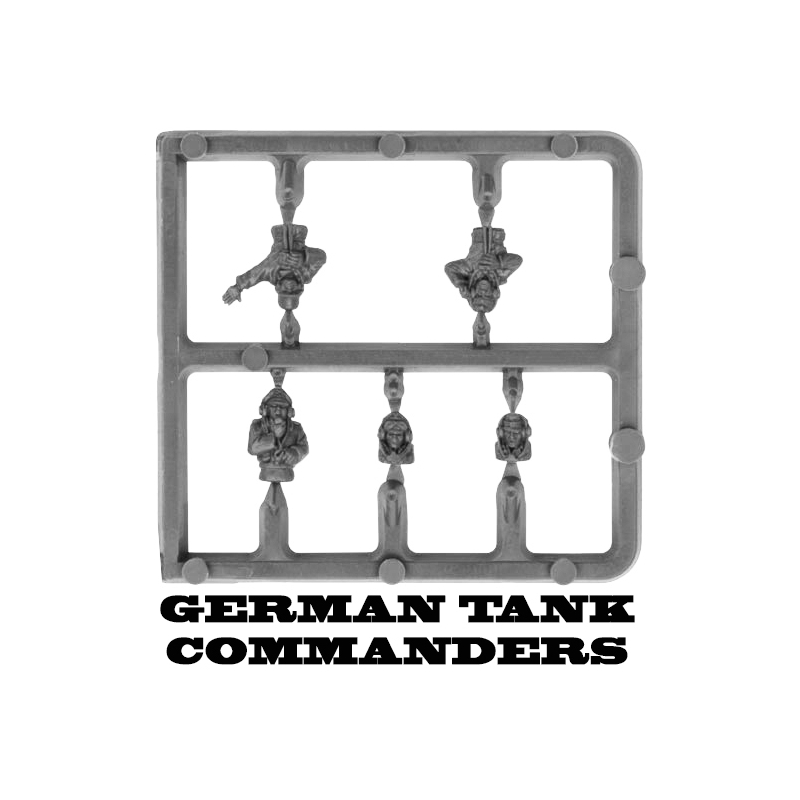 GERMAN TANK COMMANDERS Sprue 15mm WWII BATTLEFRONT FLAMES OF WAR