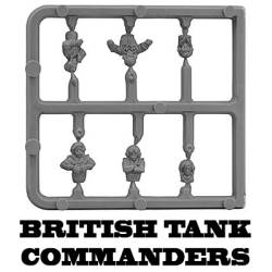 BRITISH TANK COMMANDERS Sprue 15mm WWII BATTLEFRONT FLAMES OF WAR