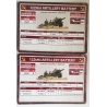 Soviet 122mm Artillery Battery Company Unit Cards WWII BATTLEFRONT FLAMES OF WAR