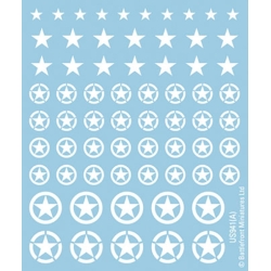 US ALLIED STARS Decals sheet 15mm WWII BATTLEFRONT FLAMES OF WAR