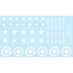 US M4 STARS Decals sheet 15mm WWII BATTLEFRONT FLAMES OF WAR