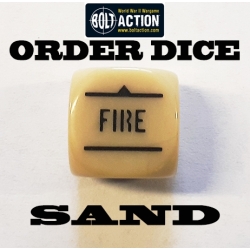 SAND ORDER DICE SINGLE BOLT ACTION (1) WWII WARLORD GAMES