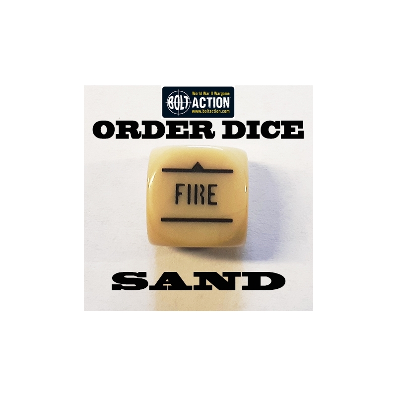 SAND ORDER DICE SINGLE BOLT ACTION (1) WWII WARLORD GAMES