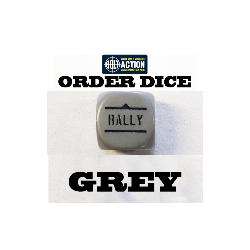 GREY ORDER DICE SINGLE BOLT ACTION (1) WWII WARLORD GAMES